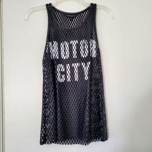 🕶️Like New Rock And Republic Detroit Motor City Mesh Tank